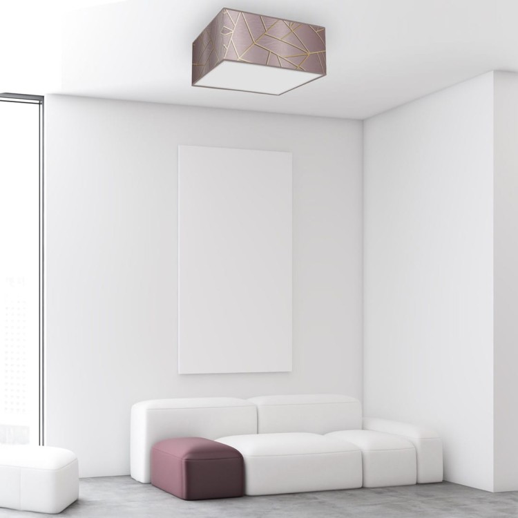 Lampa sufitowa ZIGGY PINK Gold/Pink 2xE27 MLP7588 Milagro