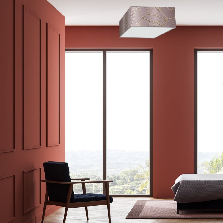 Lampa sufitowa ZIGGY PINK Gold/Pink 3xE27 MLP7589 Milagro