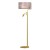 Lampka podłogowa ZIGGY PINK Gold/Pink 1xE27 + 1x mini GU10 MLP7593 Milagro