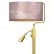 Lampka podłogowa ZIGGY PINK Gold/Pink 1xE27 + 1x mini GU10 MLP7593 Milagro