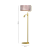 Lampka podłogowa ZIGGY PINK Gold/Pink 1xE27 + 1x mini GU10 MLP7593 Milagro