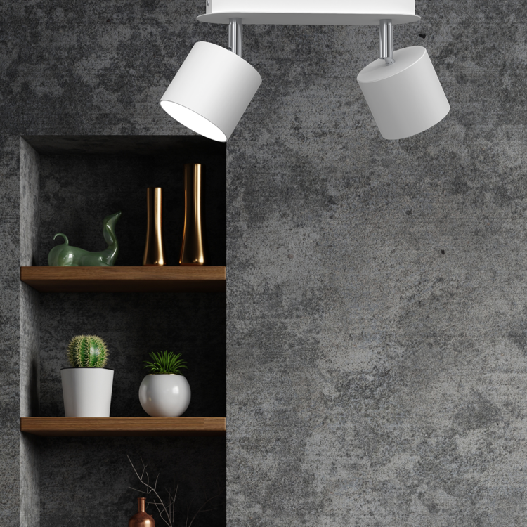 Lampa sufitowa DIXIE WHITE 2xGX53 MLP7595 Milagro