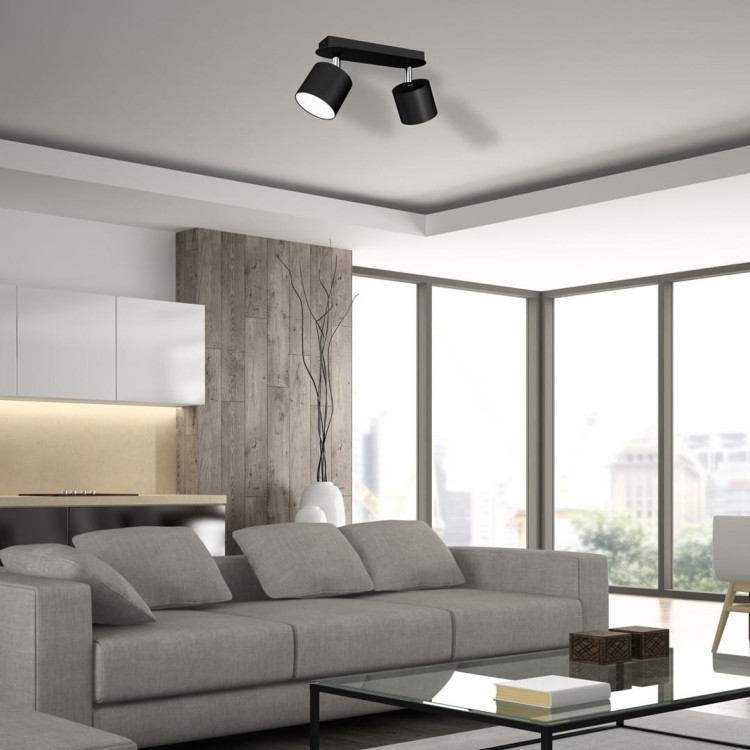 Lampa sufitowa DIXIE BLACK 2xGX53 MLP7600 Milagro