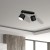 Lampa sufitowa DIXIE BLACK 2xGX53 MLP7600 Milagro