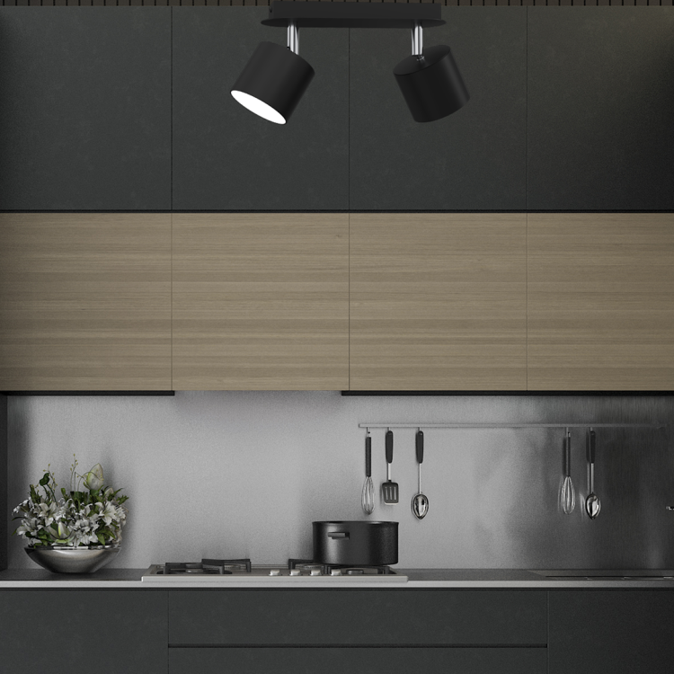 Lampa sufitowa DIXIE BLACK 2xGX53 MLP7600 Milagro