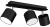 Lampa sufitowa DIXIE BLACK 3xGX53 MLP7601 Milagro