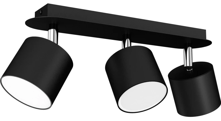 Lampa sufitowa DIXIE BLACK 3xGX53 MLP7601 Milagro