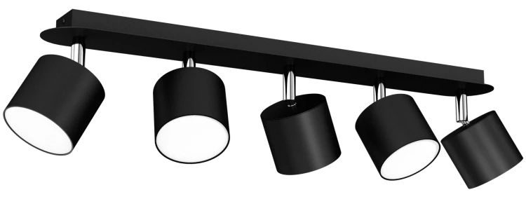 Lampa sufitowa DIXIE BLACK 5xGX53 MLP7603 Milagro
