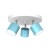 Lampa sufitowa DIXIE BLUE/WHITE 3xGX53 MLP7607 Milagro