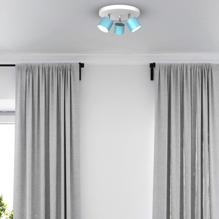 Lampa sufitowa DIXIE BLUE/WHITE 3xGX53 MLP7607 Milagro