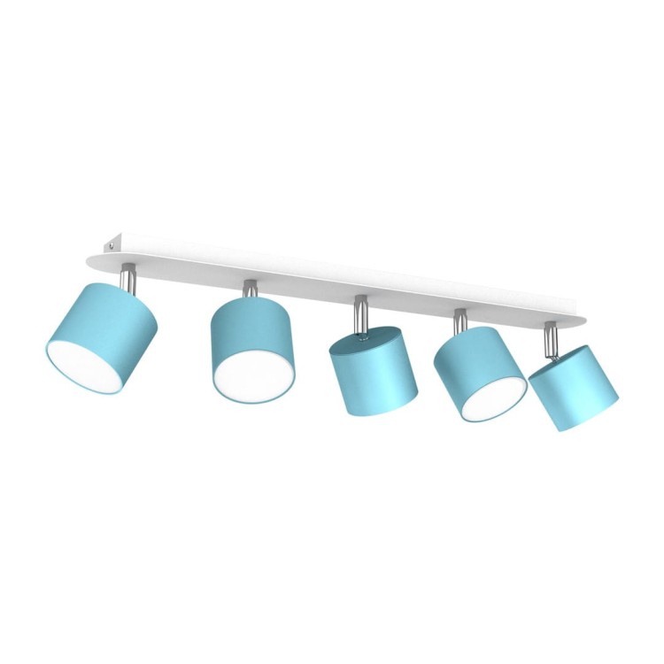 Lampa sufitowa DIXIE BLUE/WHITE 5xGX53 MLP7608 Milagro