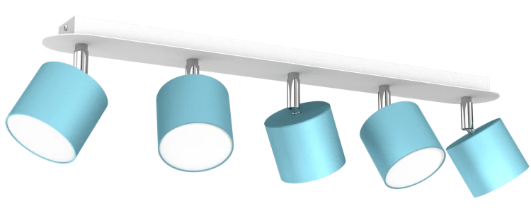 Lampa sufitowa DIXIE BLUE/WHITE 5xGX53 MLP7608 Milagro