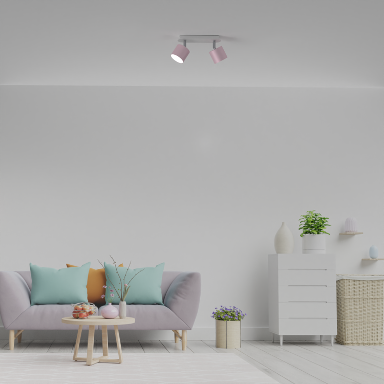 Lampa sufitowa DIXIE PINK 2xGX53 MLP7610 Milagro