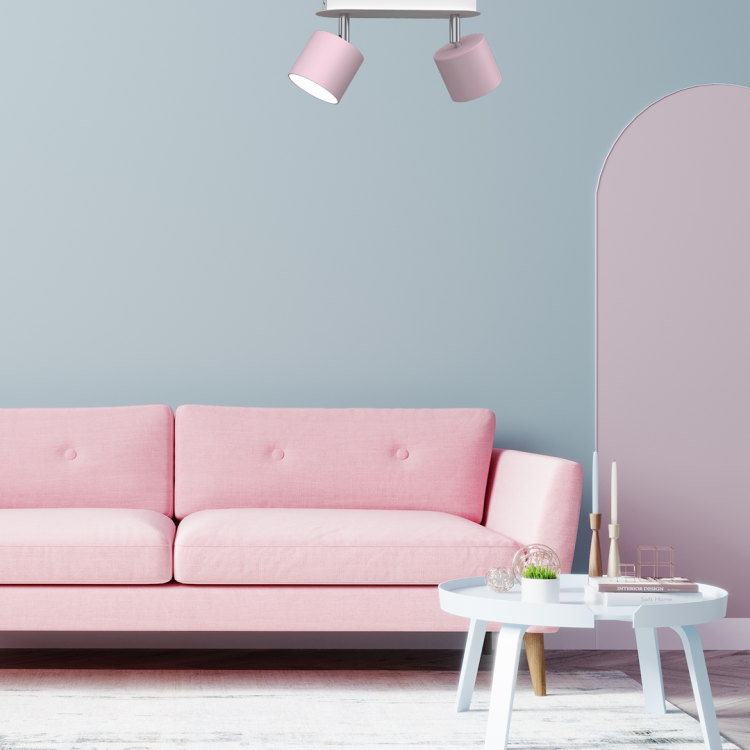 Lampa sufitowa DIXIE PINK 2xGX53 MLP7610 Milagro
