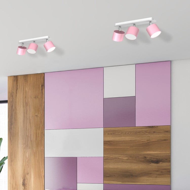 Lampa sufitowa DIXIE PINK 3xGX53 MLP7611 Milagro