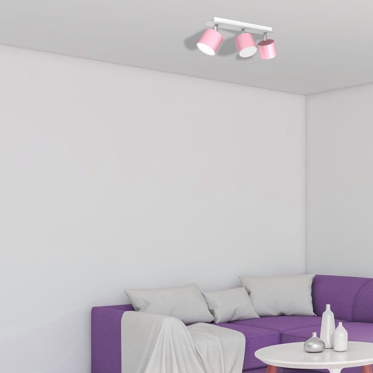 Lampa sufitowa DIXIE PINK 3xGX53 MLP7611 Milagro