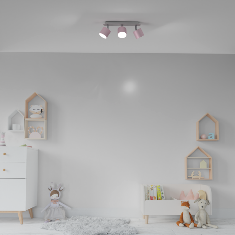 Lampa sufitowa DIXIE PINK 3xGX53 MLP7611 Milagro