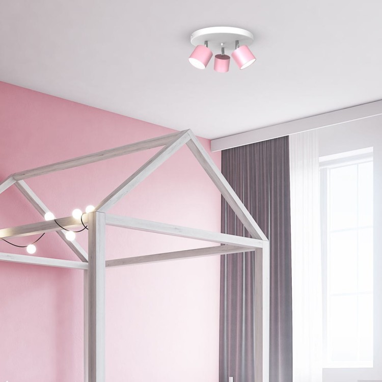 Lampa sufitowa DIXIE PINK 3xGX53 MLP7612 Milagro