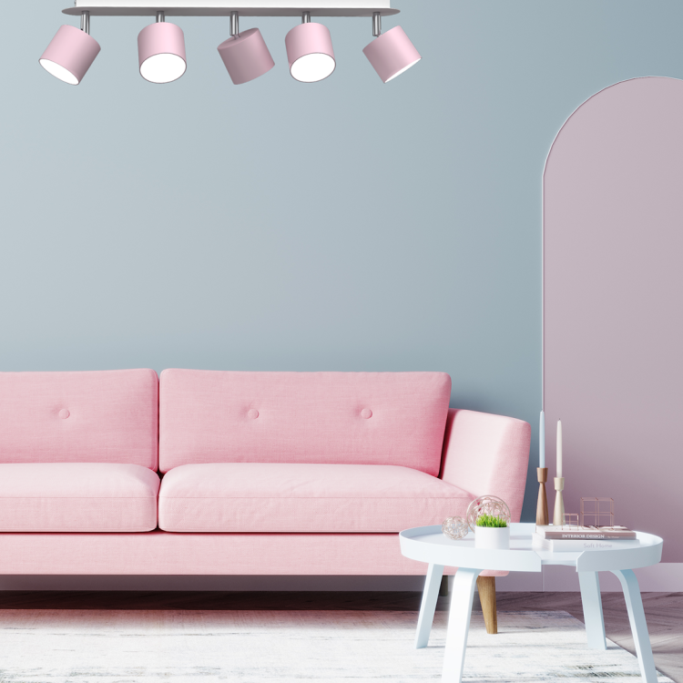 Lampa sufitowa DIXIE PINK 5xGX53 MLP7613 Milagro