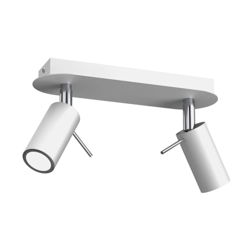 Lampa sufitowa PRESTON WHITE/CHROME 2x mini GU10 MLP7615 Milagro