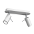 Lampa sufitowa PRESTON WHITE/CHROME 2x mini GU10 MLP7615 Milagro