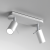 Lampa sufitowa PRESTON WHITE/CHROME 2x mini GU10 MLP7615 Milagro
