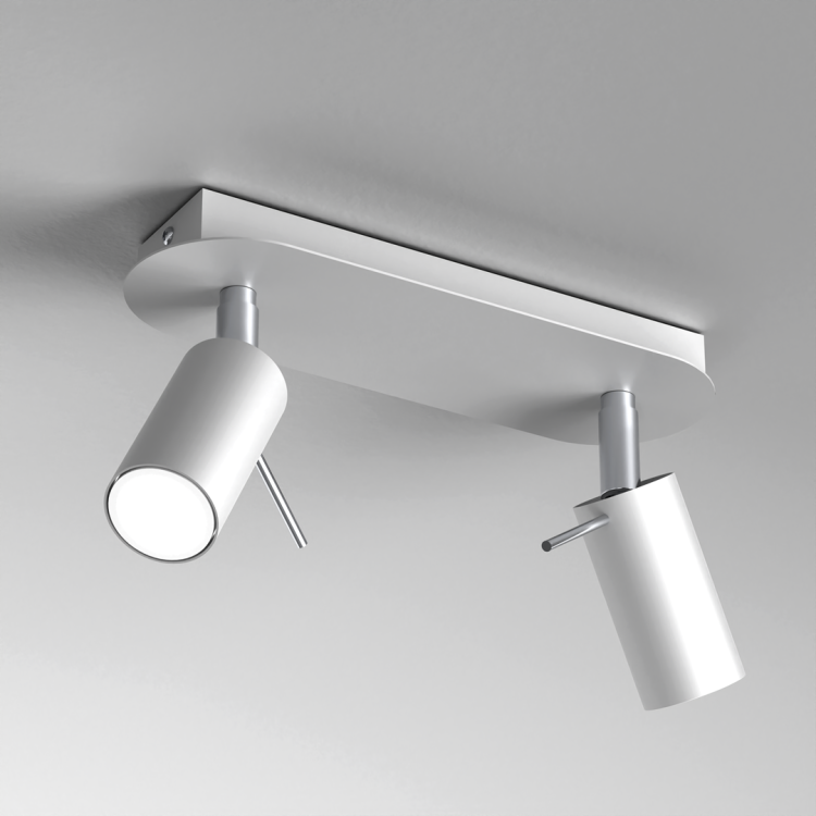 Lampa sufitowa PRESTON WHITE/CHROME 2x mini GU10 MLP7615 Milagro