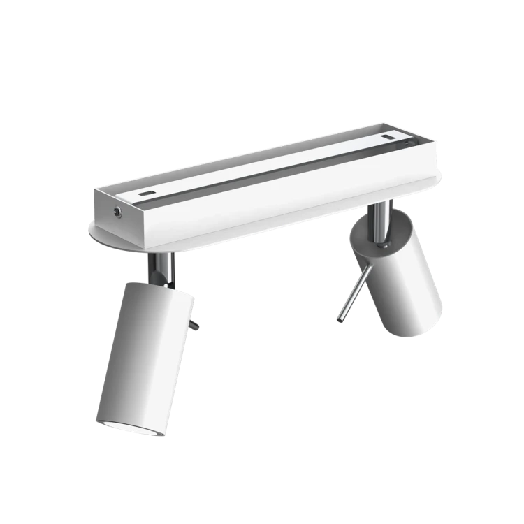 Lampa sufitowa PRESTON WHITE/CHROME 2x mini GU10 MLP7615 Milagro