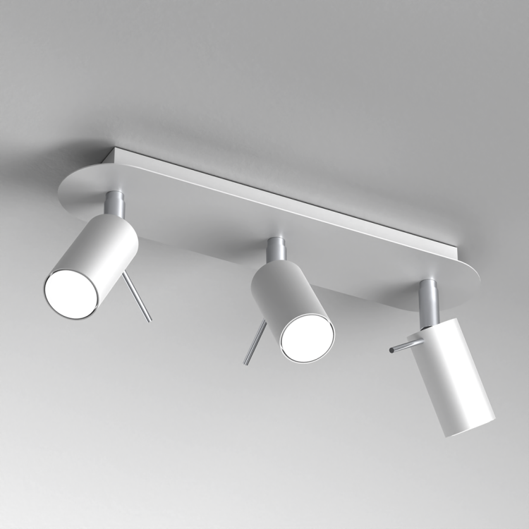 Lampa sufitowa PRESTON WHITE/CHROME 3x mini GU10 MLP7616 Milagro