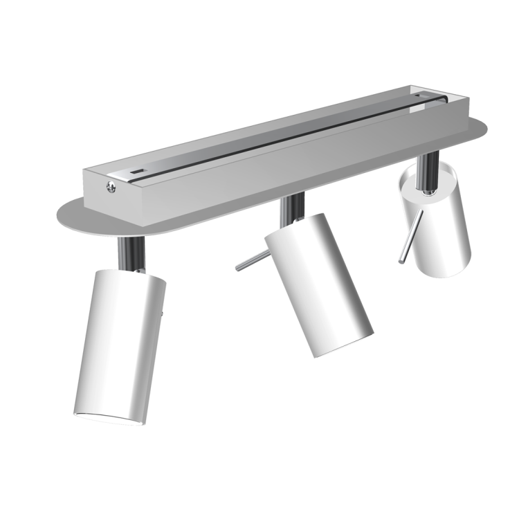 Lampa sufitowa PRESTON WHITE/CHROME 3x mini GU10 MLP7616 Milagro