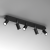 Lampa sufitowa PRESTON BLACK/CHROME 5x mini GU10 MLP7621 Milagro
