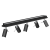 Lampa sufitowa PRESTON BLACK/CHROME 5x mini GU10 MLP7621 Milagro