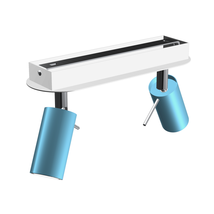 Lampa sufitowa PRESTON BLUE/WHITE 2x mini GU10 MLP7623 Milagro