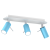 Lampa sufitowa PRESTON BLUE/WHITE 3x mini GU10 MLP7624 Milagro