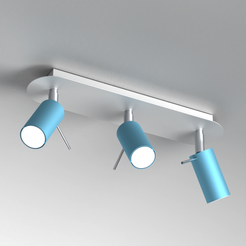 Lampa sufitowa PRESTON BLUE/WHITE 3x mini GU10 MLP7624 Milagro