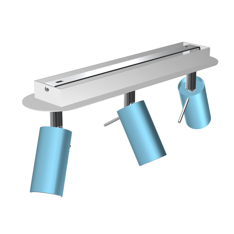 Lampa sufitowa PRESTON BLUE/WHITE 3x mini GU10 MLP7624 Milagro