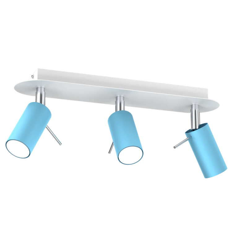 Lampa sufitowa PRESTON BLUE/WHITE 3x mini GU10 MLP7624 Milagro