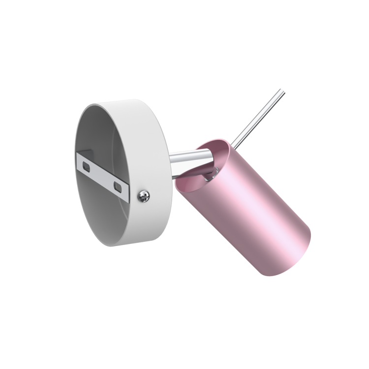 Kinkiet PRESTON PINK/WHITE 1x mini GU10 MLP7626 Milagro