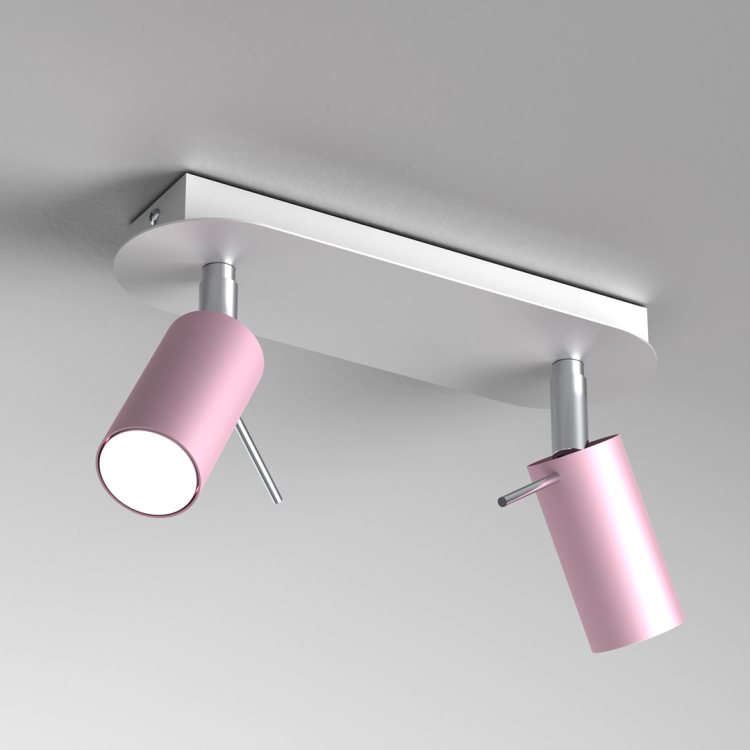 Lampa sufitowa PRESTON PINK/WHITE 2x mini GU10 MLP7627 Milagro