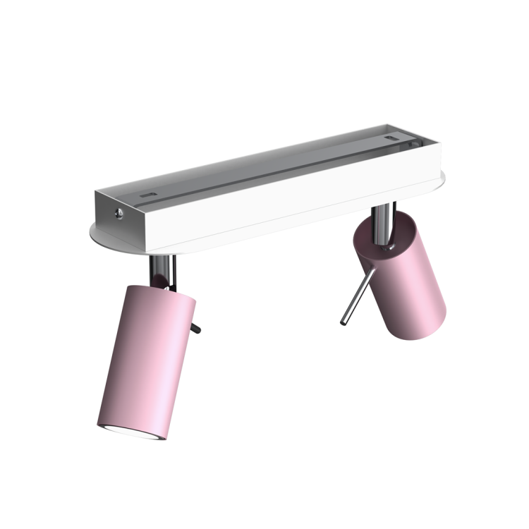 Lampa sufitowa PRESTON PINK/WHITE 2x mini GU10 MLP7627 Milagro