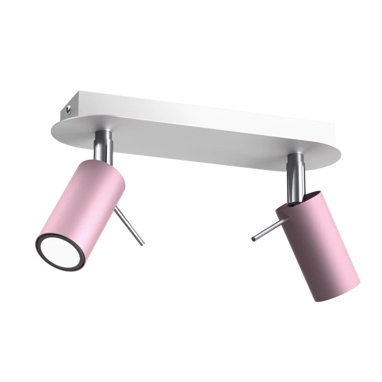 Lampa sufitowa PRESTON PINK/WHITE 2x mini GU10 MLP7627 Milagro
