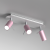 Lampa sufitowa PRESTON PINK/WHITE 3x mini GU10 MLP7628 Milagro