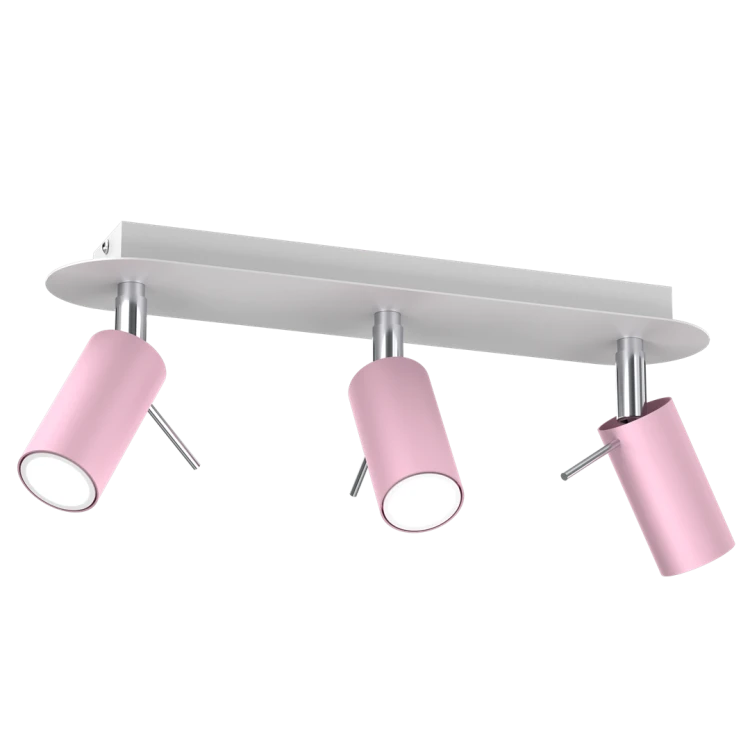 Lampa sufitowa PRESTON PINK/WHITE 3x mini GU10 MLP7628 Milagro