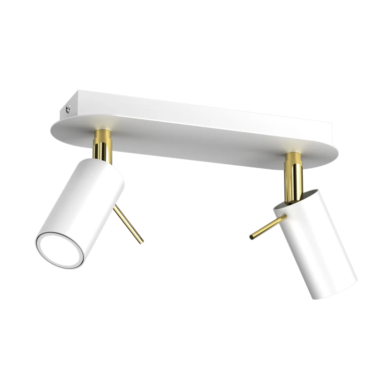 Lampa sufitowa PRESTON GOLD/WHITE 2x mini GU10 MLP7631 Milagro