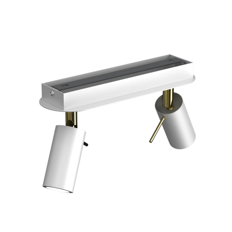 Lampa sufitowa PRESTON GOLD/WHITE 2x mini GU10 MLP7631 Milagro