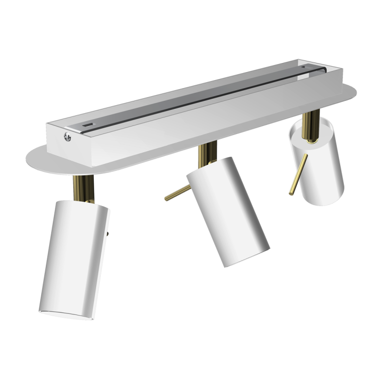 Lampa sufitowa PRESTON GOLD/WHITE 3x mini GU10 MLP7632 Milagro