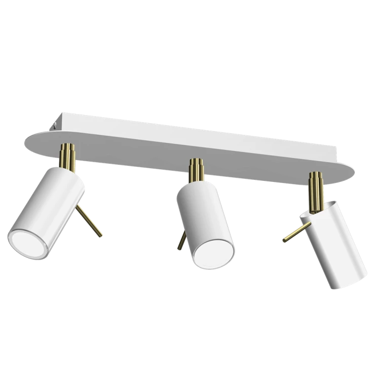 Lampa sufitowa PRESTON GOLD/WHITE 3x mini GU10 MLP7632 Milagro