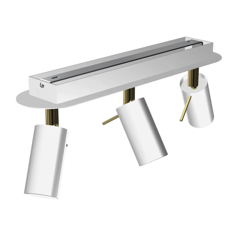 Lampa sufitowa PRESTON GOLD/WHITE 3x mini GU10 MLP7632 Milagro