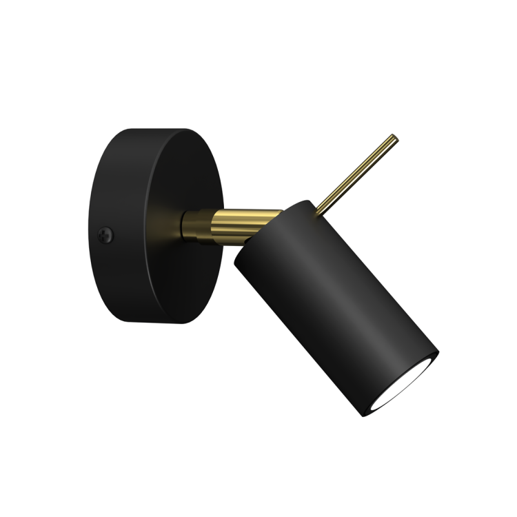 Kinkiet PRESTON GOLD/BLACK 1x mini GU10 MLP7634 Milagro