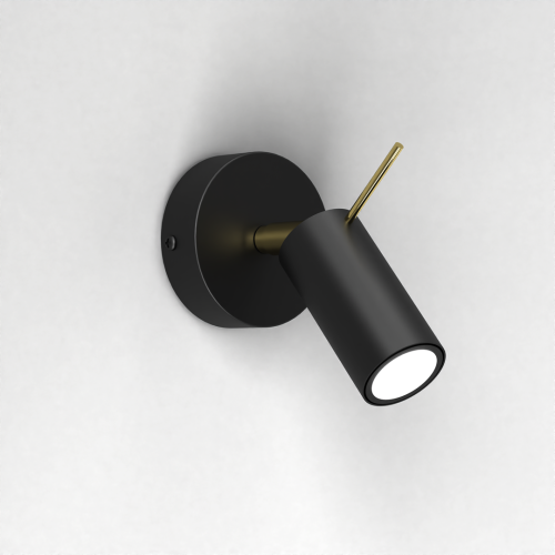 Kinkiet PRESTON GOLD/BLACK 1x mini GU10 MLP7634 Milagro